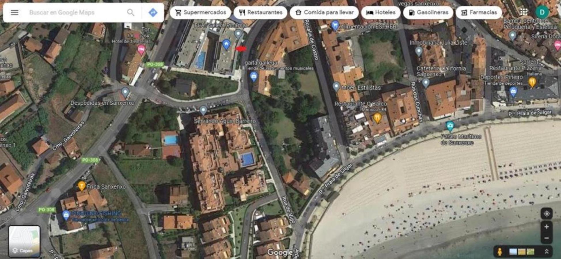 Apartamento En Urbanizacion Con Piscina En Playa De Silgar Sanxenxo Zewnętrze zdjęcie